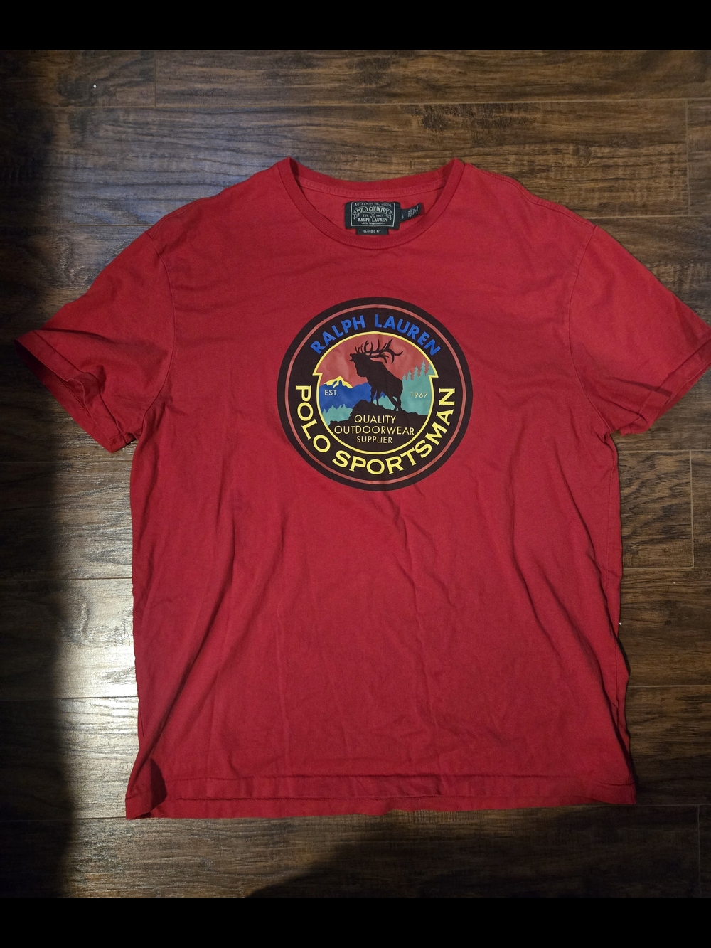 Ralph Lauren Polo Sportsman Red Graphic Tee